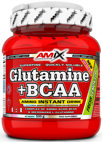 L-Glutamina + BCAA em pó Amix 530g