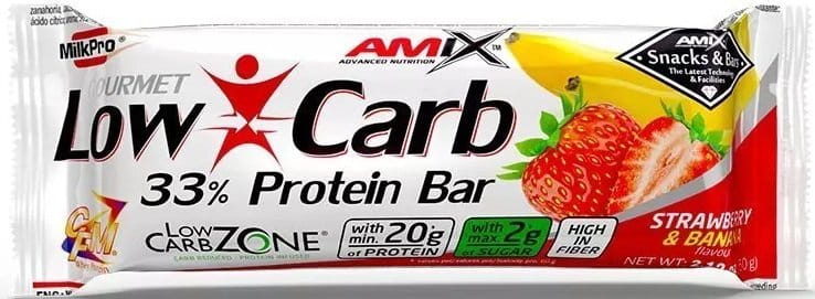 Barra de proteína Amix Low-Carb 33% Proteína 60g