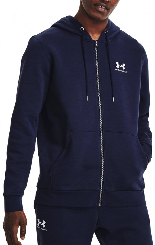 Sweatshirt com capuz Under Armour UA Essential Fleece FZ Hood-NVY