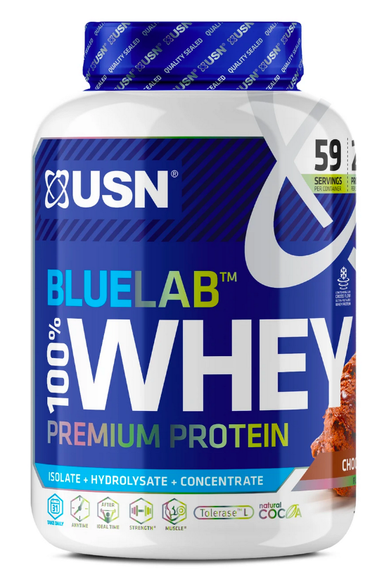 Proteína em pó USN BlueLab 100% Whey Premium Protein chocolate 2kg