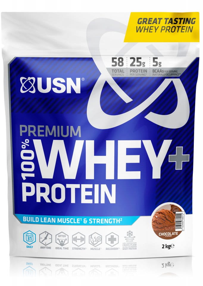 Whey protein em pó USN 100% Premium 2kg wheytella