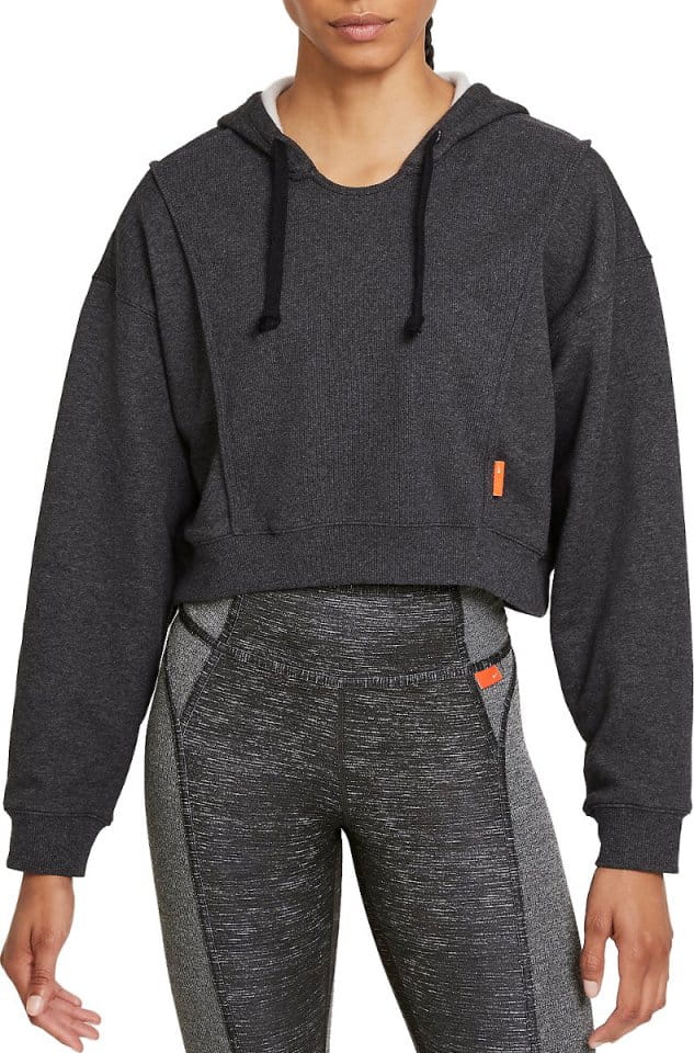 Sweatshirt com capuz Nike Dri-FIT Women s Fleece Cropped Training Hoodie