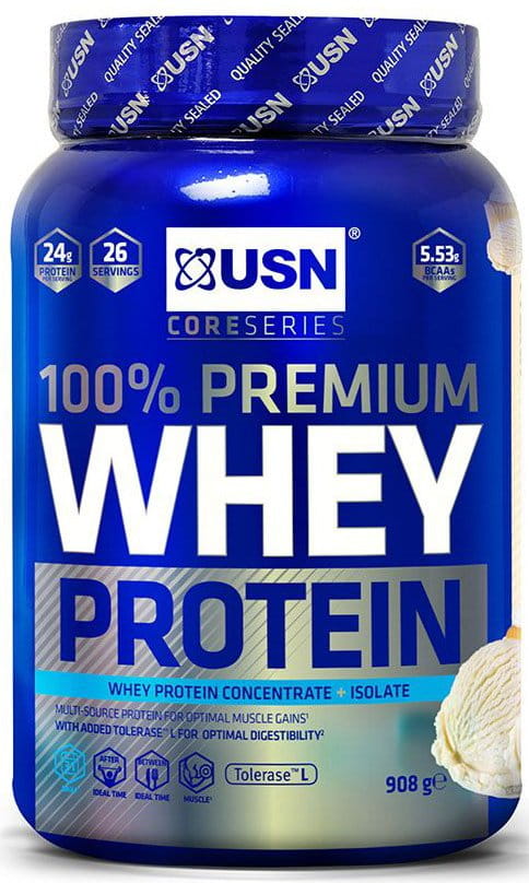 Proteína em pó USN 100% Whey Protein Premium vanila 2.28kg